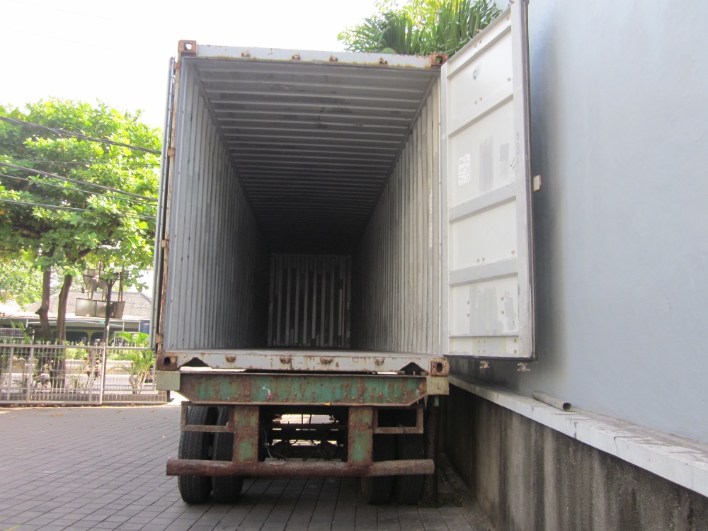 Kaliuda export container ready for loading