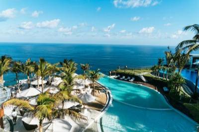 Cliff-top resort in Bali — hospitality and contract furniture setting