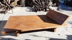 Low teak platform, reference BD20-18