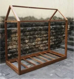 House-frame bed, reference BD17-7
