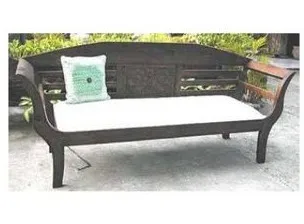 Dark bench with cushion, reference SF 18