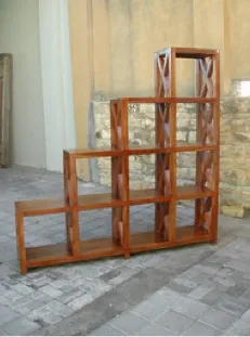 Stepped cube bookcase