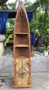 Boat-shaped bookcase, reference BC19-30