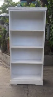 White open bookcase, reference BC20-37