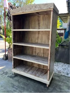 Two-tone open bookcase, reference BC22-44DK