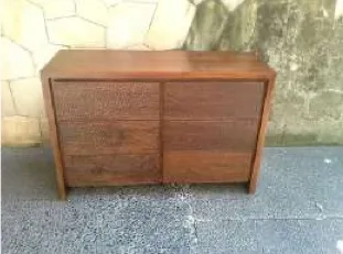 Dark teak chest of drawers, reference CST-SPRT6