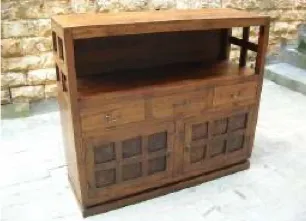 Sideboard with open top shelf