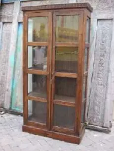 Tall glazed cabinet