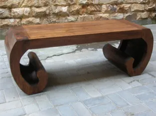 Scroll-end opium coffee table