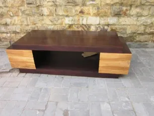 Low two-tone coffee table