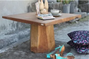 Square slab coffee table, reference YB143
