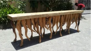 Root-leg console table
