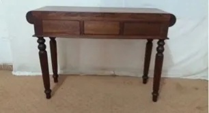 Dark console, turned legs, reference CO200