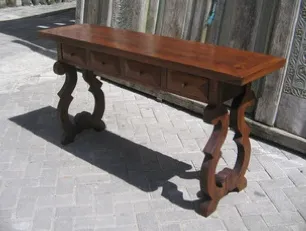 Lyre-leg console
