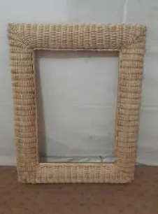 Light woven frame mirror, reference B161-JJ