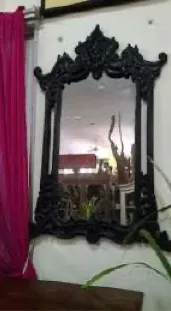 Carved black mirror, reference AX17-30