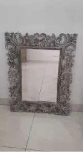 Carved silver mirror, reference AX18-97