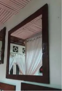 Wide dark frame mirror, reference AX18-110