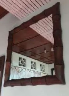 Angled dark frame mirror, reference AX18-113