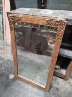 Carved teak mirror, reference MR102