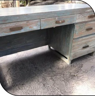Grey pedestal desk, reference WD19-21