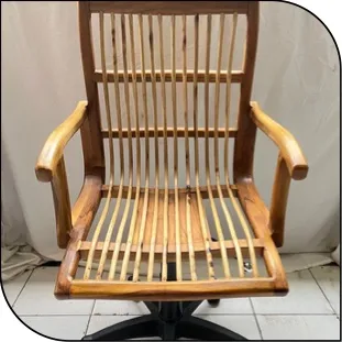 Slatted swivel chair, reference CH22-151DK
