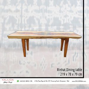 12. DT 19-41 Loura Collection - Kaliuda Gallery Bali Rinhat Dining table with Sumba carving