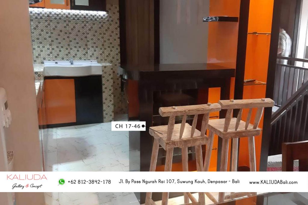 2 Bar chairs for Project Private Residence in Pemogan, Bali by Kaliuda Gallery, Indoor Outdoor supplier furniture and Balinese home decor