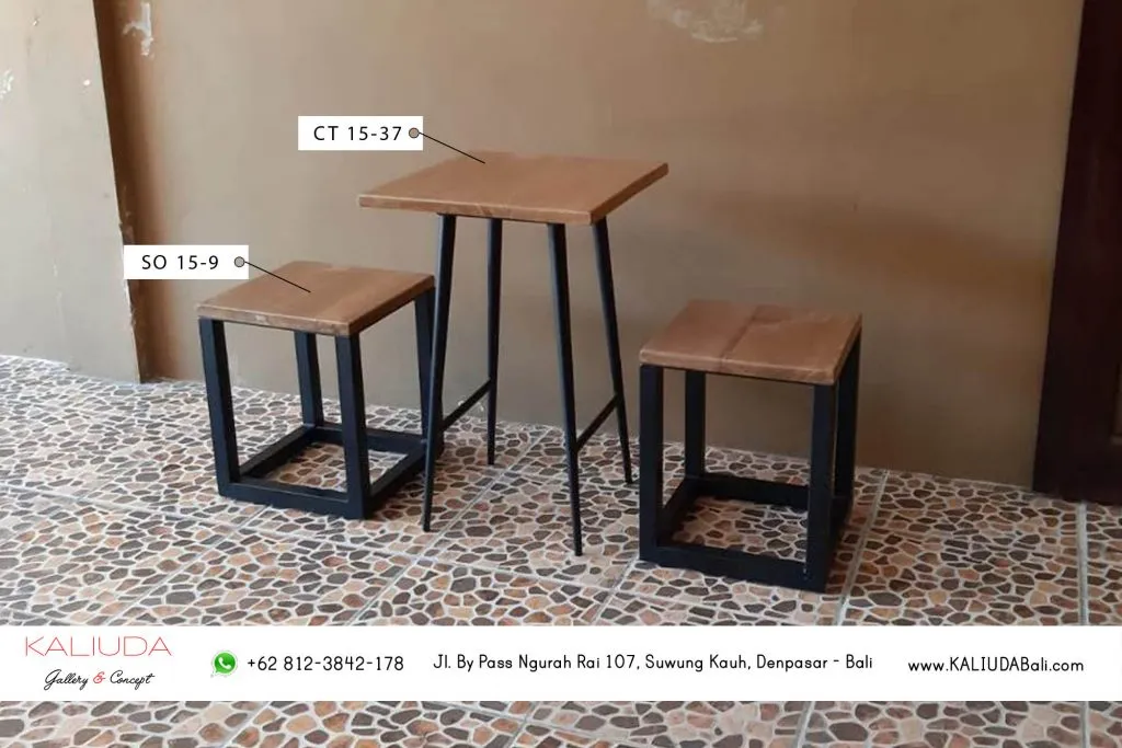 Set table & chair for terrace, Project Private Residence in Pemogan, Bali by Kaliuda Gallery, Indoor Outdoor supplier furniture and Balinese home decor