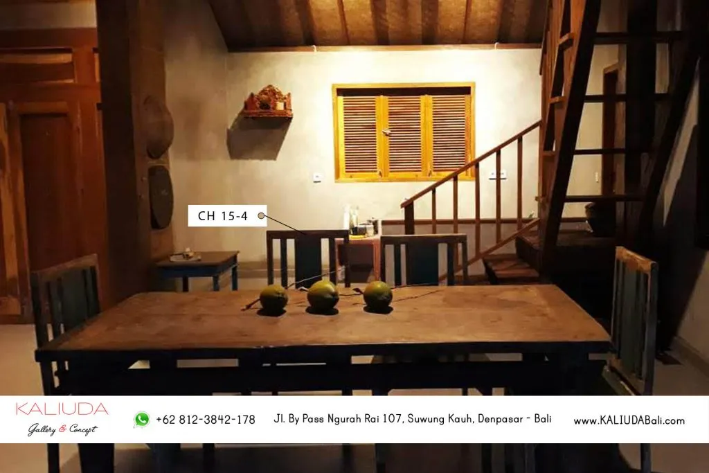 4 Teak wood Chairs for Project Private Residence in Tabanan, Bali by Kaliuda Gallery, Indoor Outdoor supplier furniture and Balinese home decor