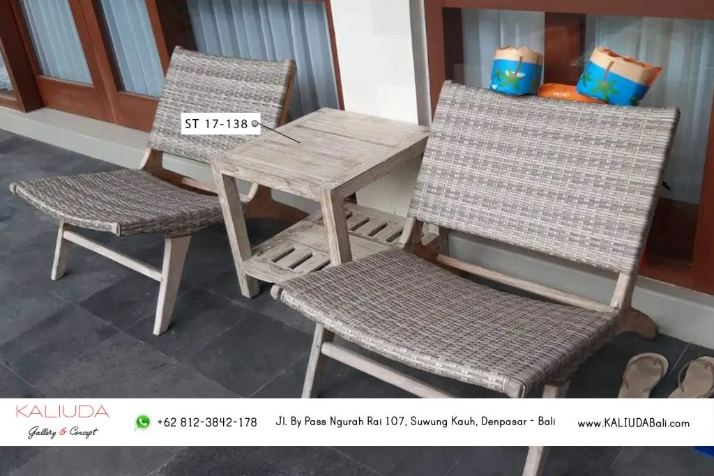 Coffee table for pool area at Project Private Residence in Sanur, Bali by Kaliuda Gallery, Indoor Outdoor supplier furniture and Balinese home decor