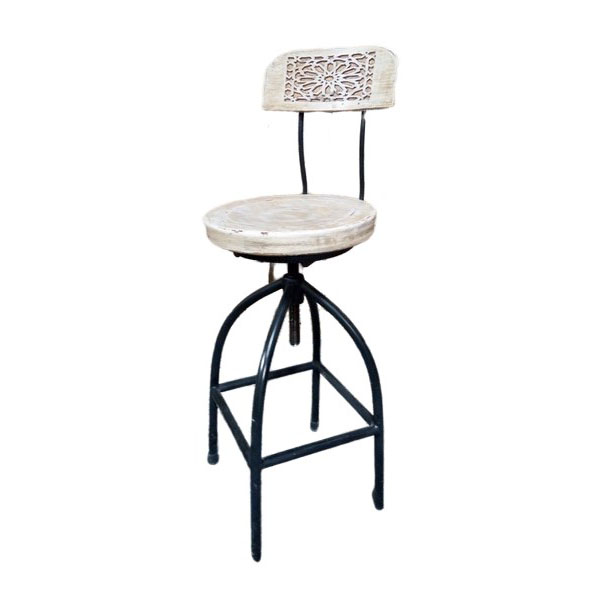 CH 15-3 (34x34x113 cm) Teak Wood Furniture Bar Chair Kaliuda Gallery