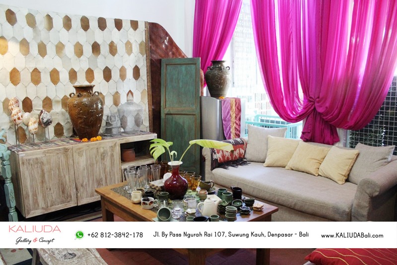 Comfy sofa with coffee table at Lounge Area - Kaliuda Gallery Bali Supplier Furniture