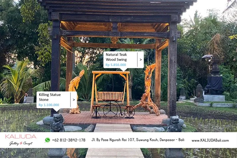Swing and Killing statue stone - Private Villa at Bali - Kaliuda Gallery Bali, Indoor Outdoor supplier furniture and Balinese home decor