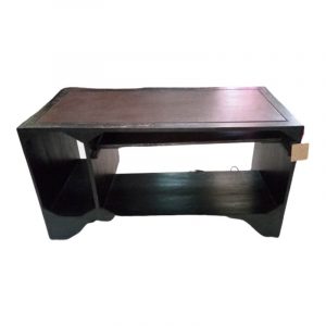 WD 15-1 Teak wood & Leather writing desk at Kaliuda Gallery, the best furniture and home decor supplier and manufacturer who sell mebel in Denpasar, Bali, Indonesia