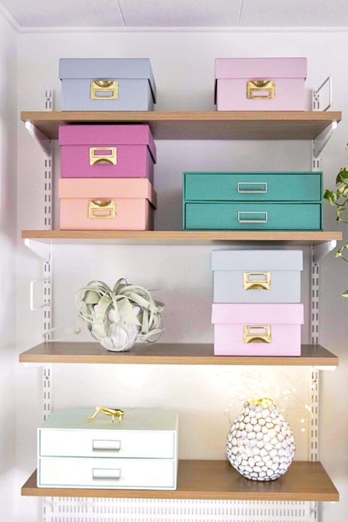 Maximize storage by re-using boxes - Storage Tips Inspired by Marie Kondo @ Kaliuda Gallery Bali