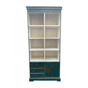 BC 20-42 DK (91x50x214 cm) Bookcase 8 shelves Kaliuda Gallery - Supplier custom teak wood furniture & art online bali