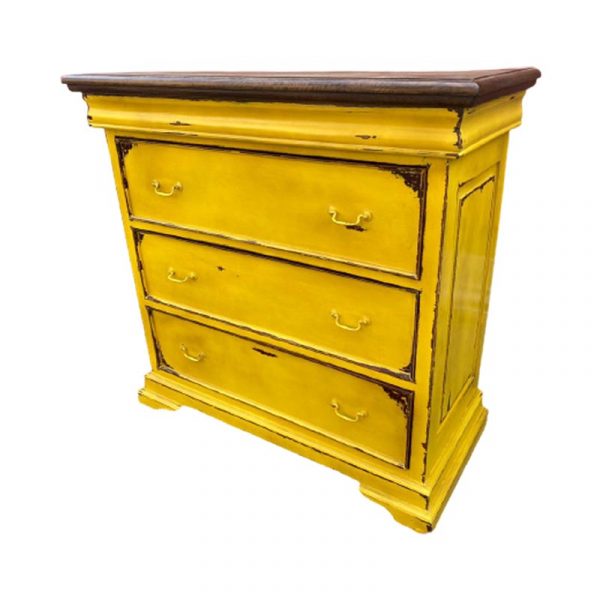 BF 20-100a DK (108x51x104 cm) Yellow Commoda 3 drawers Kaliuda Gallery - Supplier custom teak wood furniture & art online bali