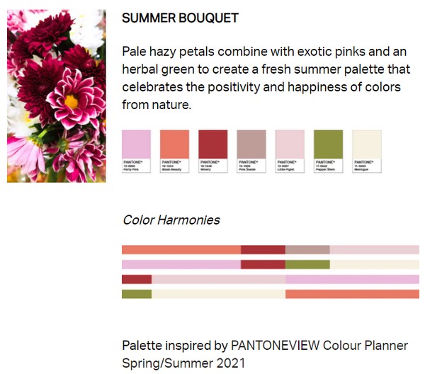 Discover Interior Design Trends in 2021 Summer Bouquet Color Scheme - Kaliuda Gallery Bali's Blog