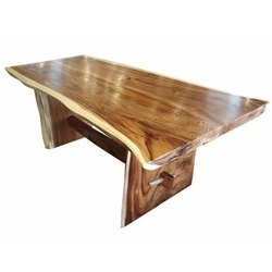 Suar wood dining table glossy finish - Kaliuda Gallery Bali