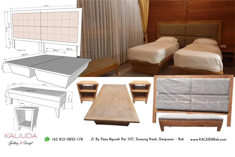 Twin Bedroom Project Private Villa by Kaliuda Gallery Bali
