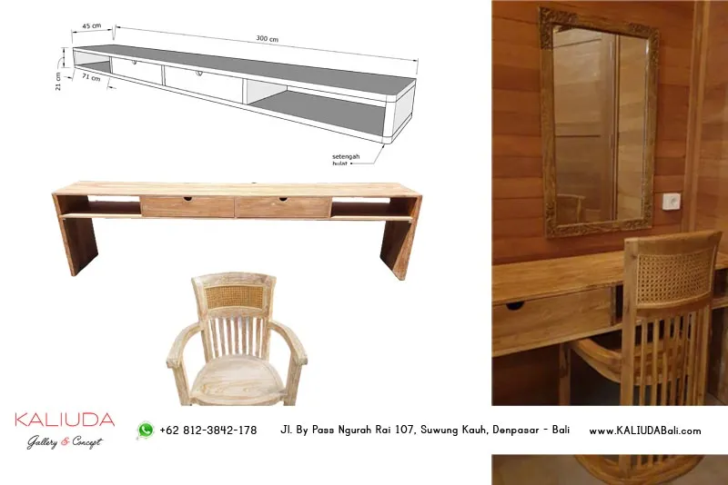 Writing Desk Project Private Villa by Kaliuda Gallery Bali
