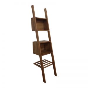 AD 18-T - Walnut Shelf Ladder Kaliuda Gallery Bali ship worldwide custom teak wood furniture