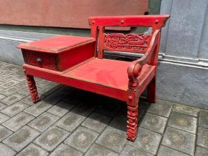 SF 21-73 DK (107x50x78cm) teak wood sofa telefono from Kaliuda Gallery, Bali furniture stores