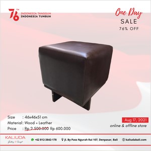 3 - Leather Stool - Indonesia Independence Day 2021 Product Kaliuda Gallery Bali