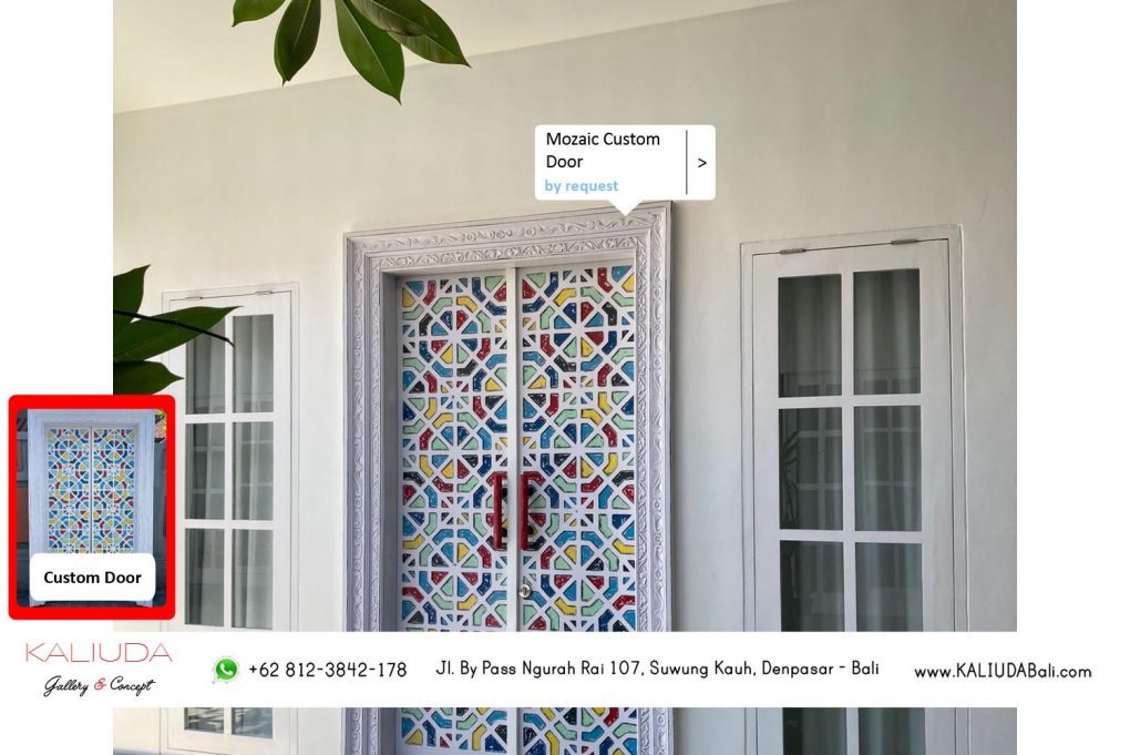 210816 - Mozaic Custom Door - Private Residence, Jimbaran by Kaliuda Gallery Bali