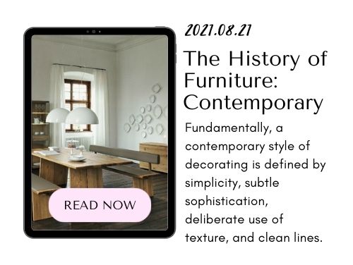 210821 - The History of Furniture - Contemporary - Blog Post kaliuda Gallery Bali