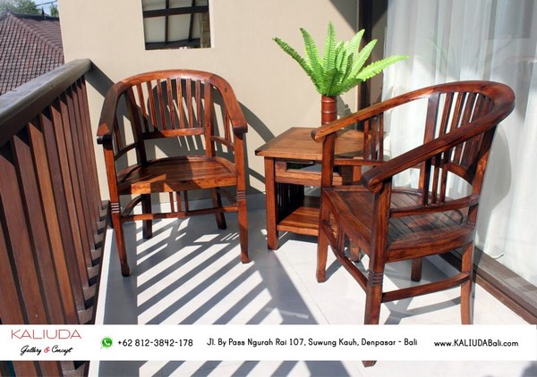 High-quality Chair and Side Table from Kaliuda Gallery - How to decor your balcony Blog Kaliuda Gallery Bali