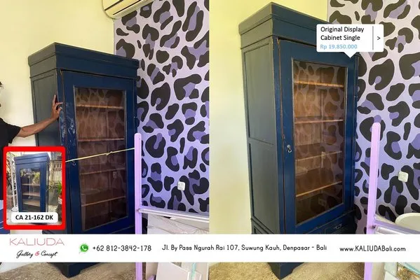 Original Display Cabinet Single, Private Villa, Tanah Lot by Kaliuda Gallery Bali