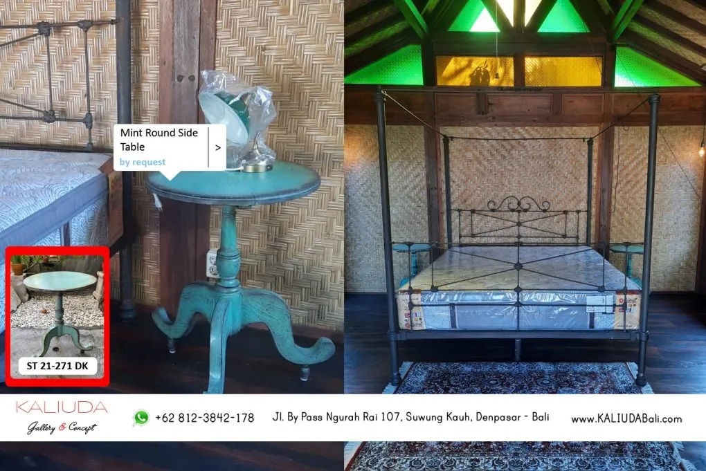 210831 - Round Side Table - d'Gladak Villa, Sanur-Bali -Bali by Kaliuda Gallery Bali